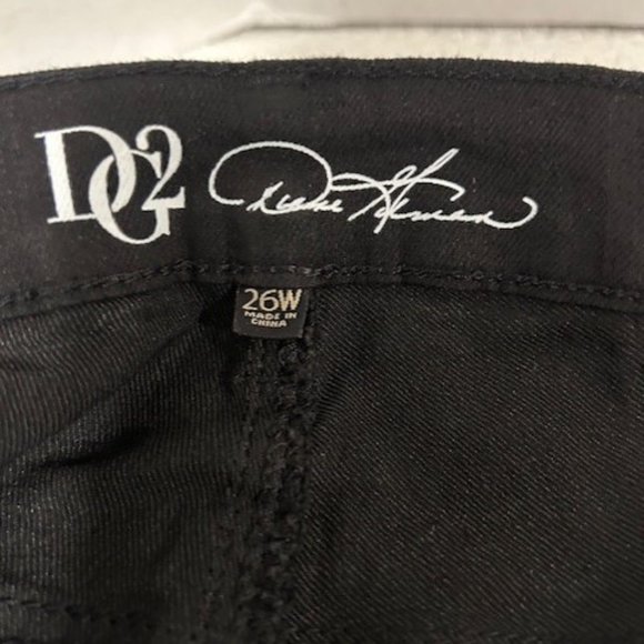 DIANE GILMAN (DG2)  BLACK JEANS PLUS SIZE 26W - Picture 2 of 2
